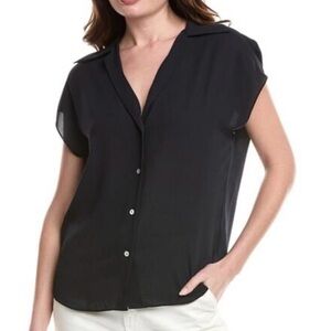 VINCE CAP SLEEVE BLOUSE